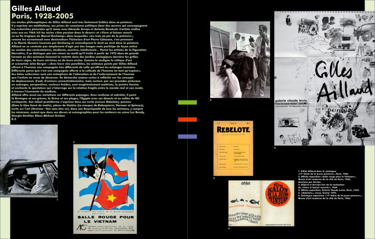 Uli Meisenheimer- Design graphique d’un catalogue pour l’exposition ‘Les carabiniers’, Gilles Aillaud, Eduardo Arroyo et Bernard Rancillac, Galerie Detais, Paris