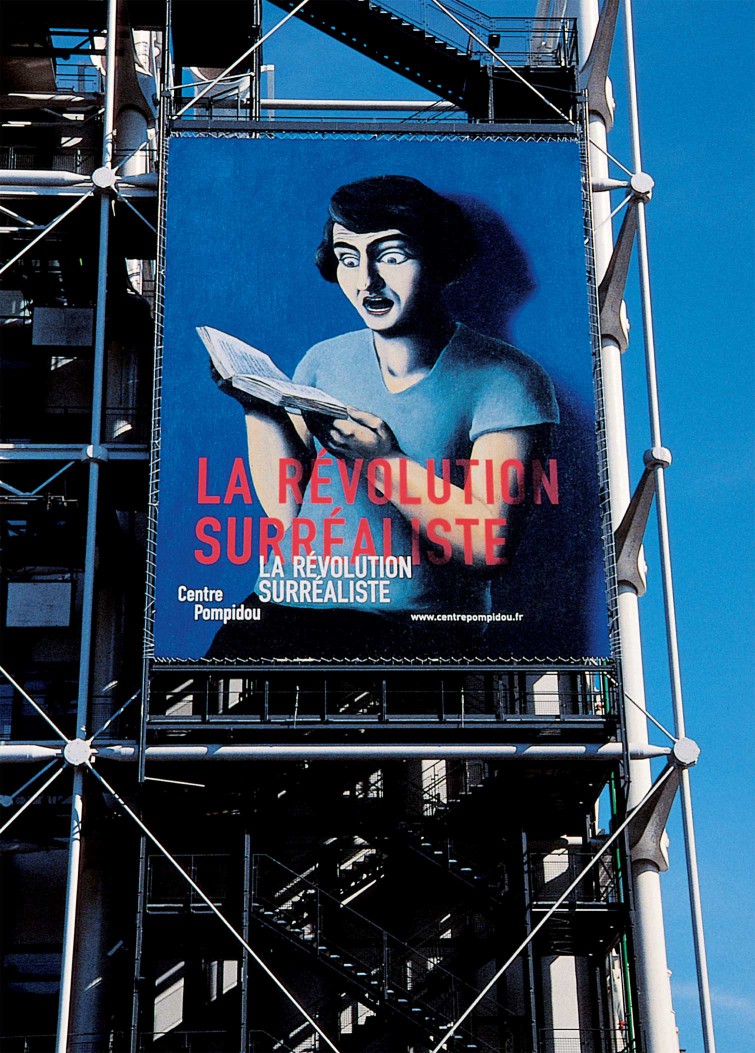 Uli Meisenheimer-Déploiement de l’identité visuelle du Centre Pompidou, Paris, réalisé entre 1995 et 2006 à l’Atelier de création graphique / Pierre Bernard