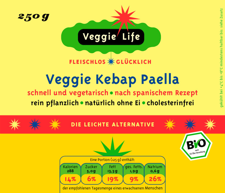 Uli Meisenheimer-Identité visuelle et packaging de trois marques du fabricant de produits biologiques Tofutown: Viana, Veggie Life et Soyatoo!